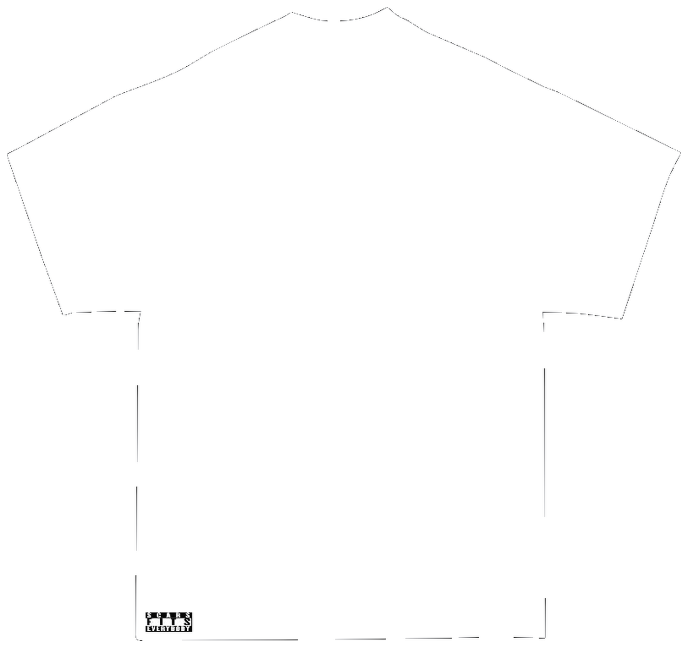 T-shirt blanc Scars 327 dos